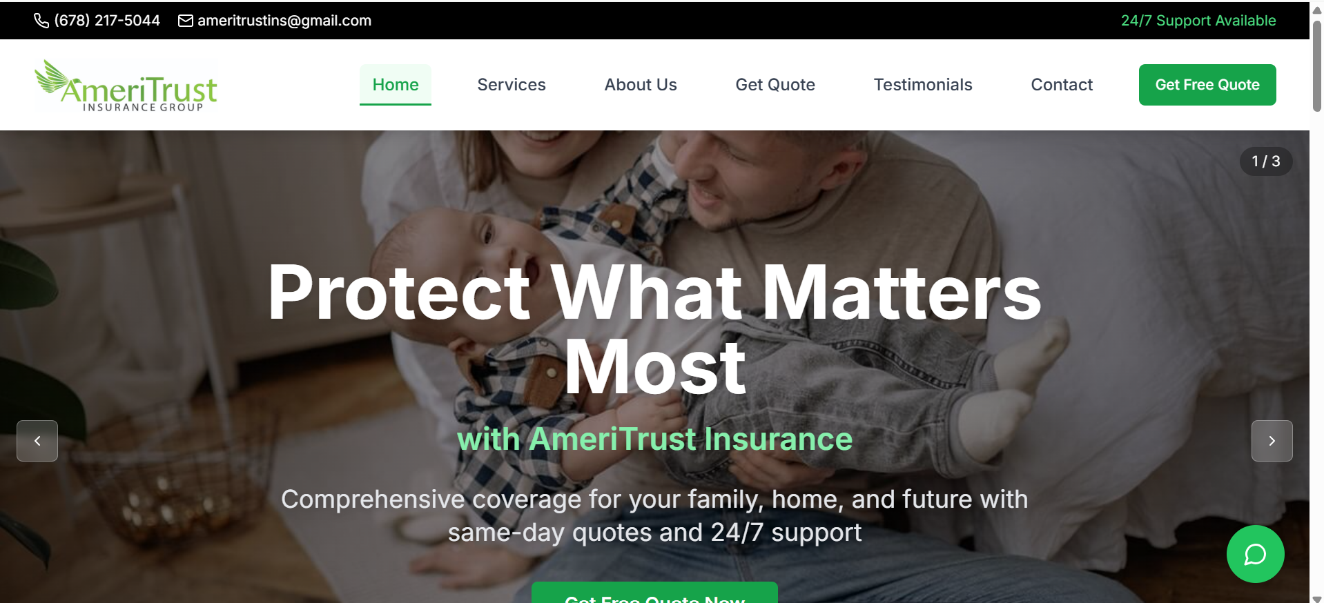 AmeriTrust Insurance Group Website